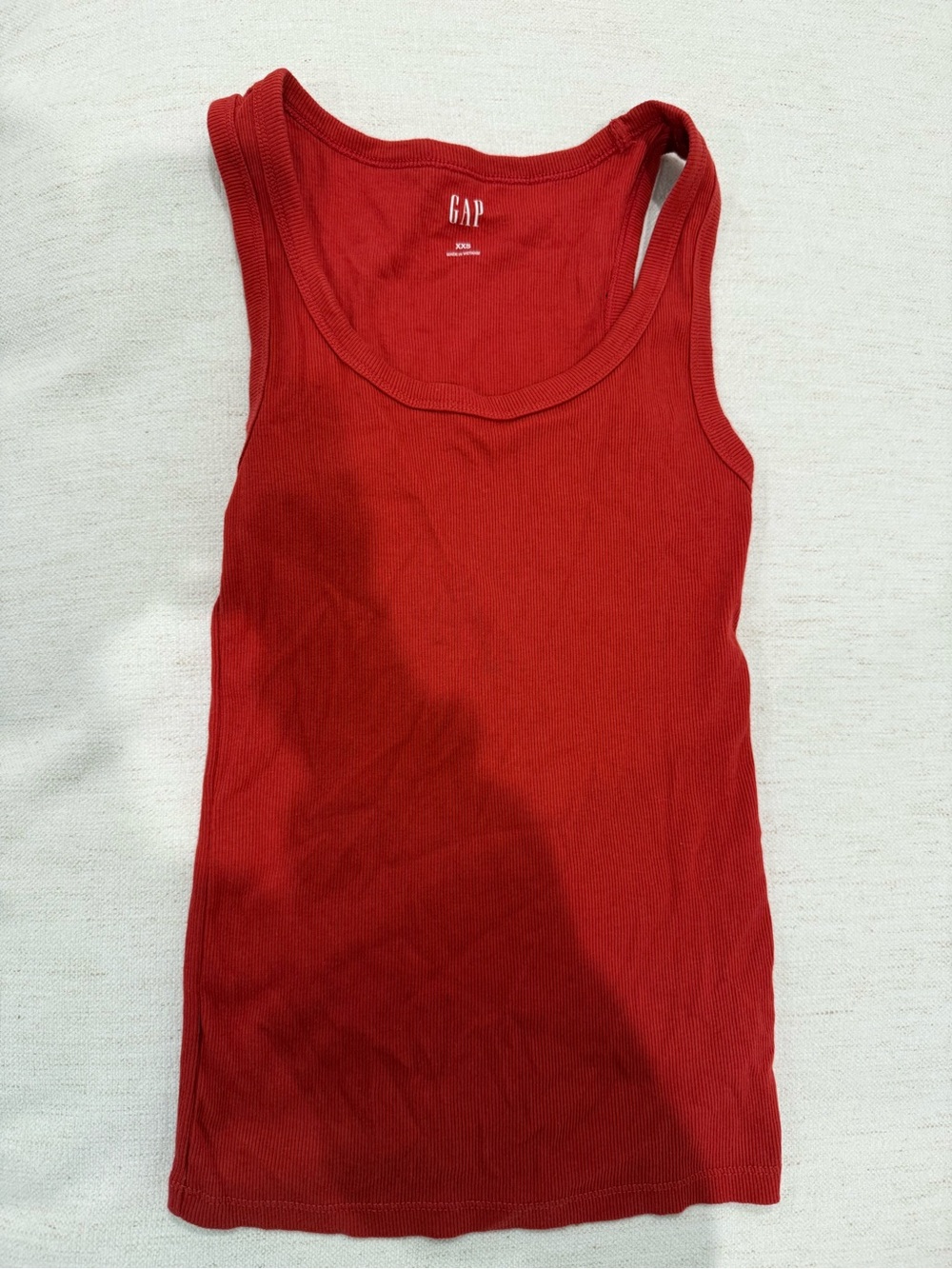 GAP Rib Scoop Tank Top
Chakra Red XXS